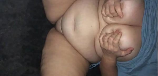  Sexy BBW Teases And Takes Hard Doggy - Male Cums !